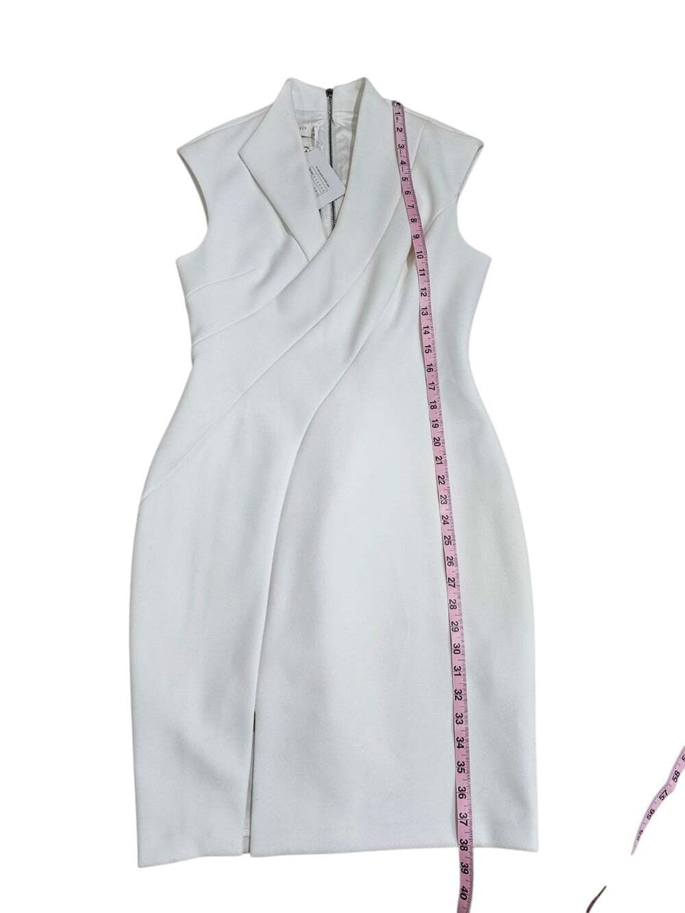 Ted Baker Womens US 8 Ivory White Crepe Pencil Dress NWT Formal Luxury - Picture 11 of 12
